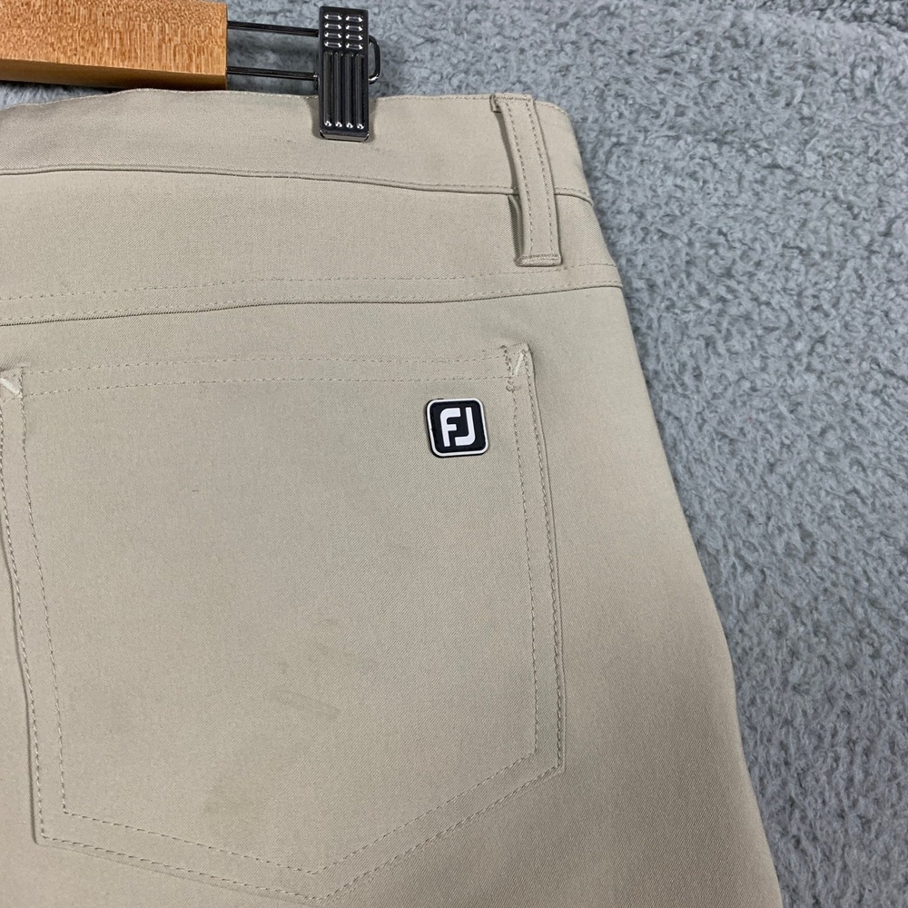 FootJoy Golf Pants Men's 35 x 32 Tan‎ Khaki Stretch Athletic Fit Performance - Picture 6 of 11